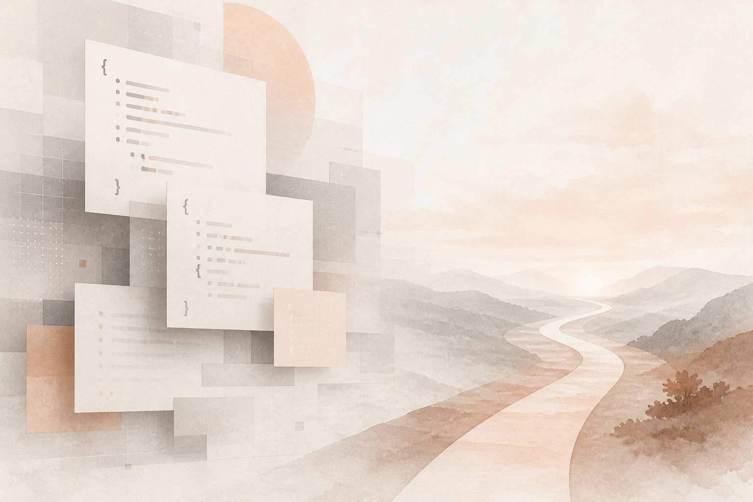 Structured records flowing into a connected path